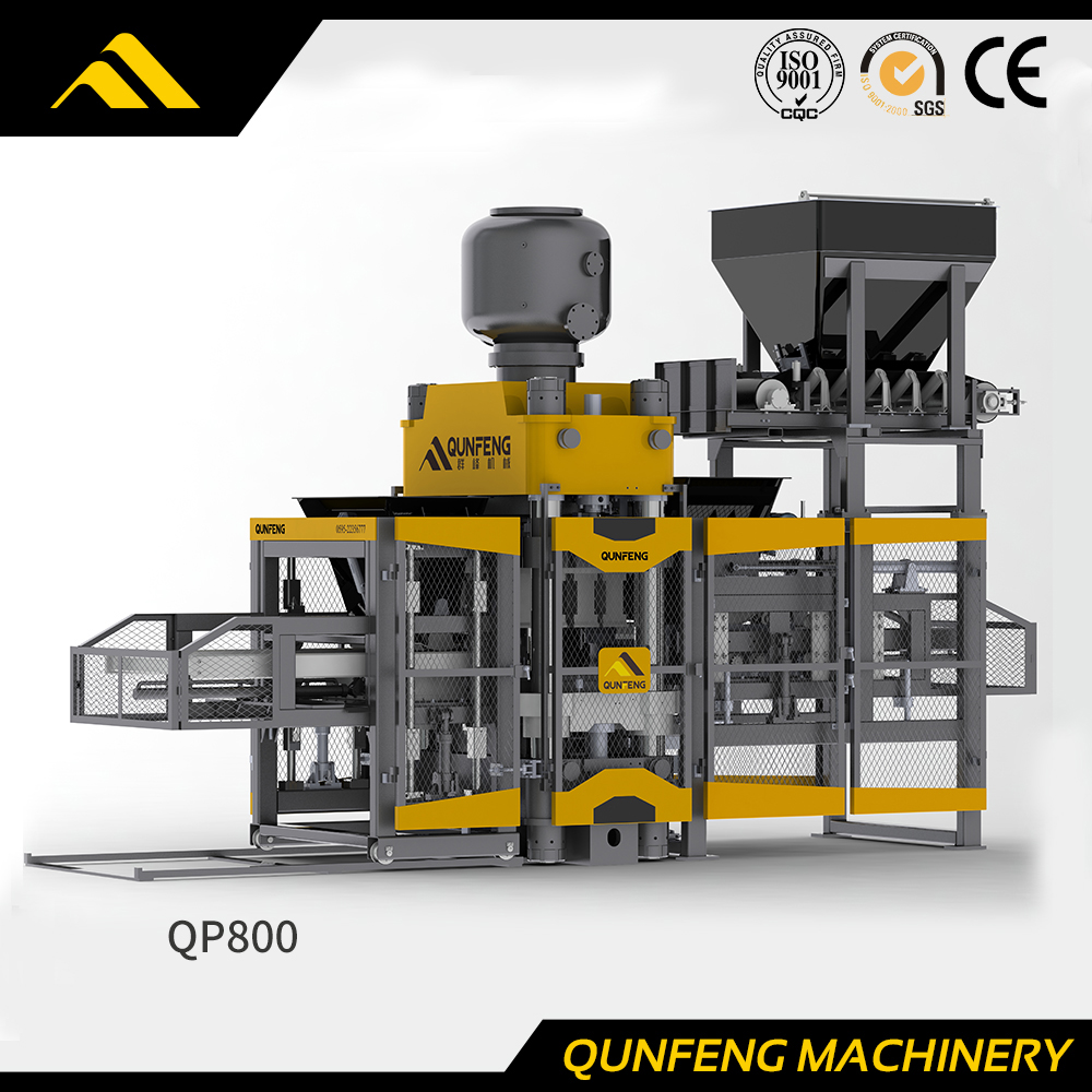 QP800 Prensa Hidráulica Máquina de Fabricação de Tijolos