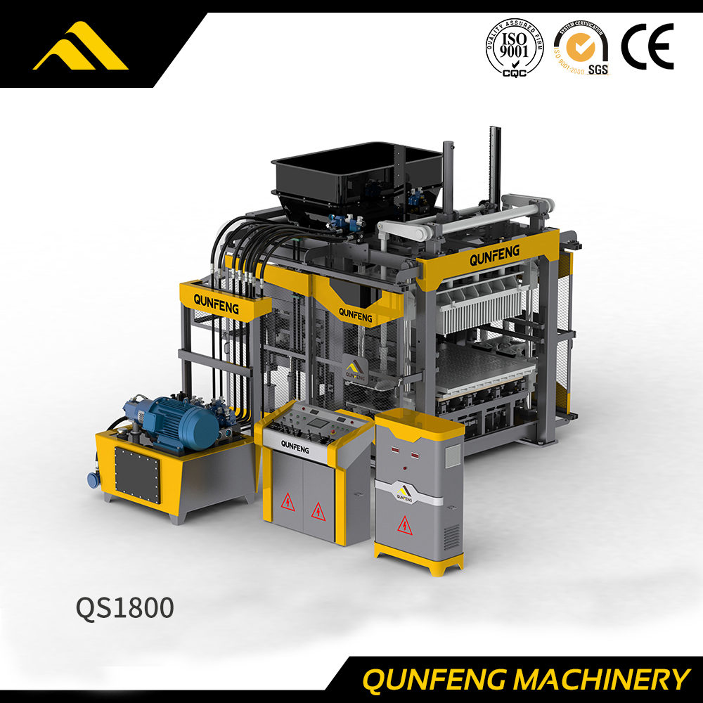 'Supersonic' Series Servo Vibration Block Machine Manufacturer (QS1800)