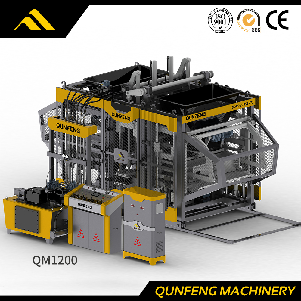 Máquina de tijolos de servovibração série 'Supersonic' (QM1200)